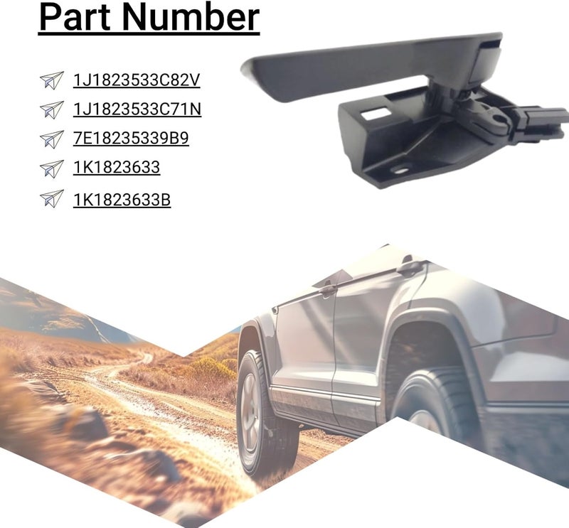 McrGinly Engine Hood Latch Release Handle Rod with Base Compatible with VW Passat CC Golf Jetta Eos GTI Tiguan 1J1823533C82V 1J1823533C71N 7E18235339B9 1K1823633B 1K1823633 - Image 5